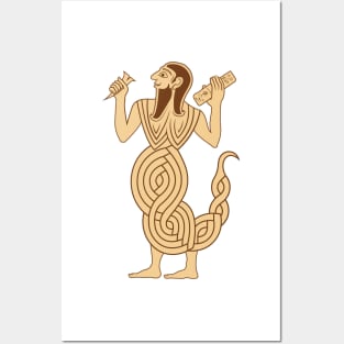 Sumerian human headed scorpion Posters and Art